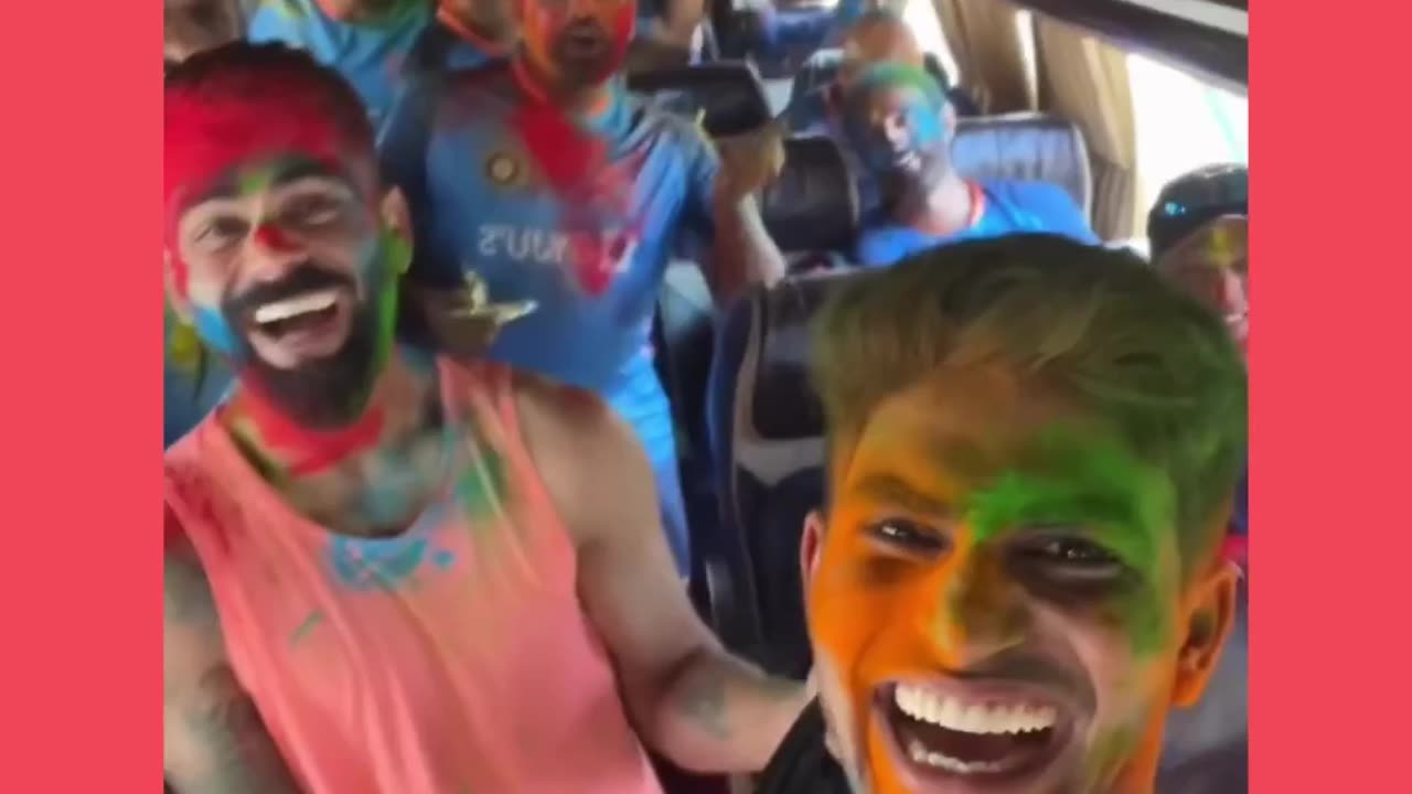 Team India celebrates Holi video || short status video