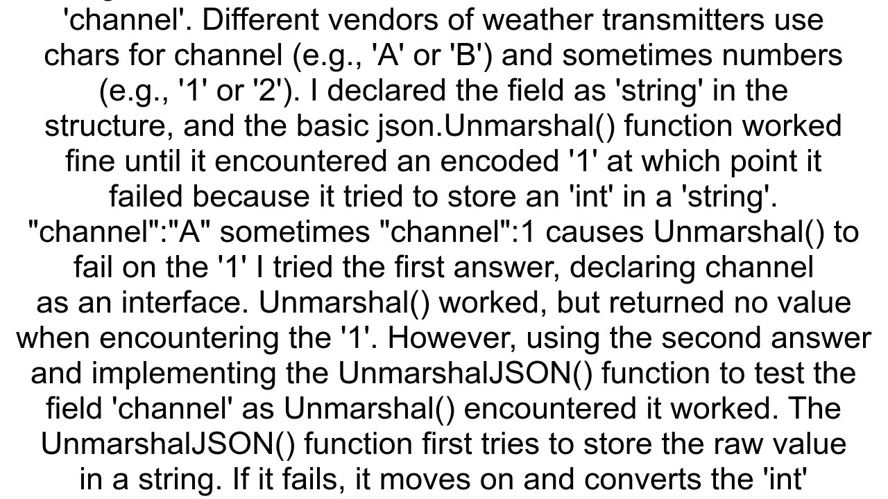 json cannot unmarshal number into Go struct field Amount of type string