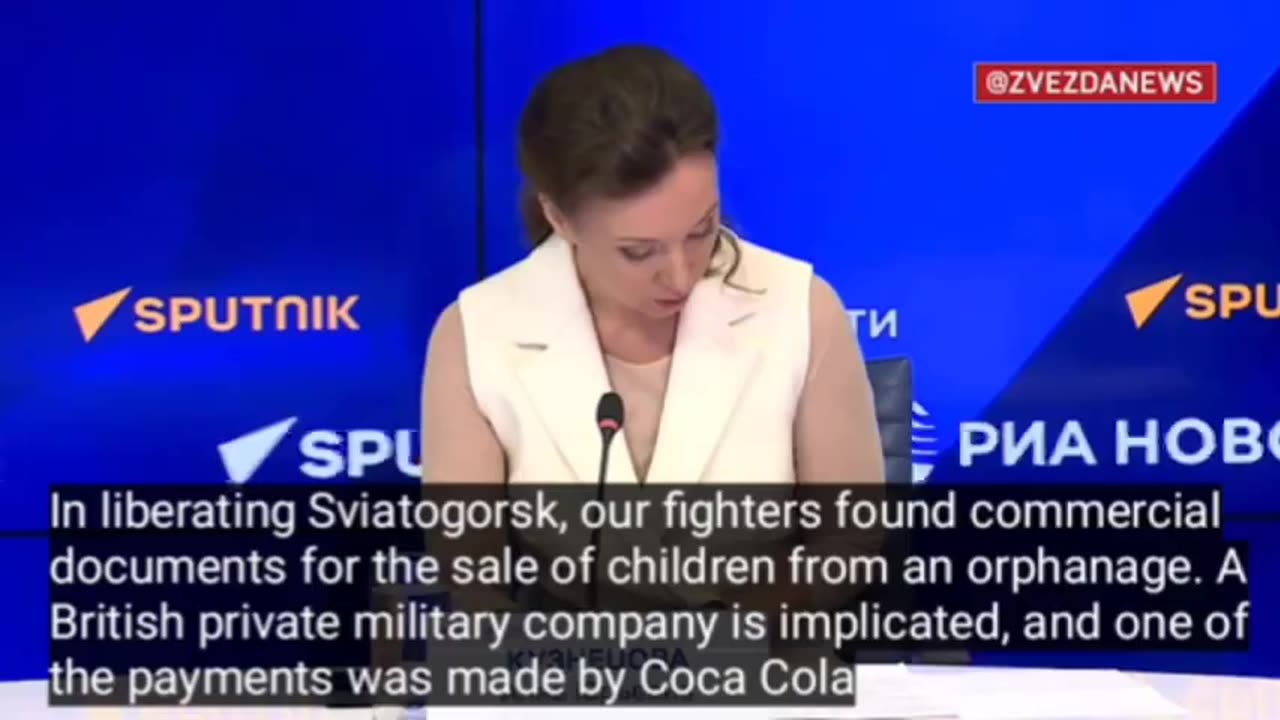 Coca Cola company is implicated in the purchase of children from Ukraine.