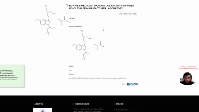 buy NB-5-MeO-DALT Oxalaat lab factory supplier Wholesaler manufacturer laboratory