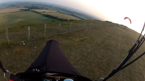 Paragliding at Dusk