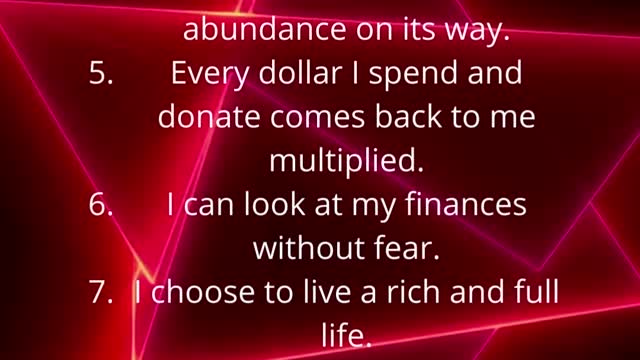 Law of attractions | Money affirmations