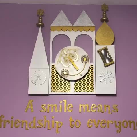 It’s a Small World Clock Face