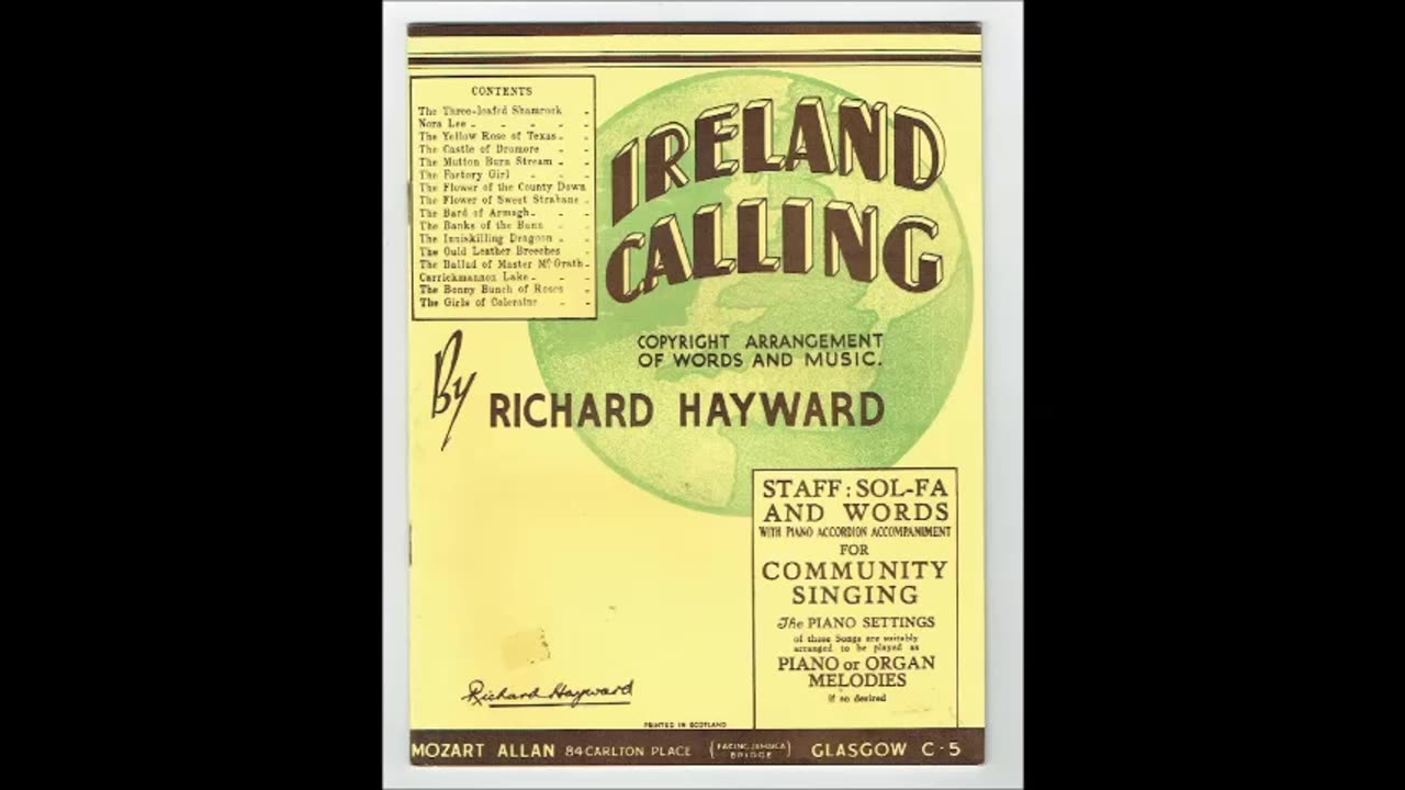 Three Flowers sung by Richard Hayward