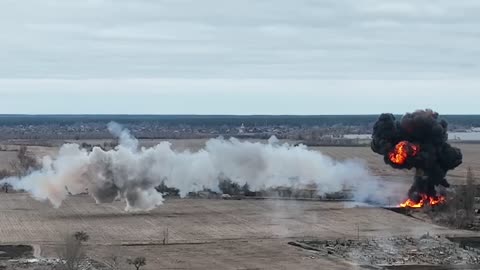 Ukrainian Military shot down Russian combat helicopter