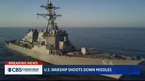 U.S. ship intercepts drones, missiles launched from Yemen