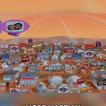 Simpsons The Future of Mars Colonization According to Elon Musk's Journey to The Red Planet