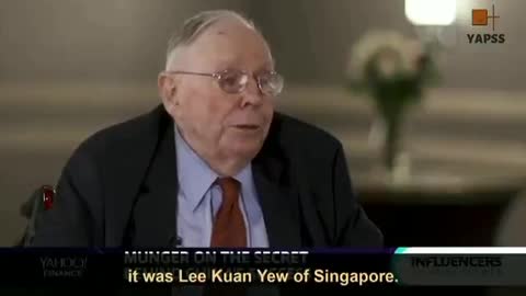 Charlie Munger - China's secret is - "They copied Singapore."