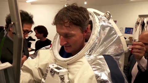 Pierre Cardin creates spacesuit for astronaut training | REUTERS