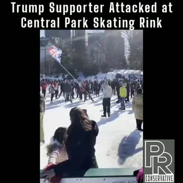 Trump Supporter Attacked at Central Park Skating Rink