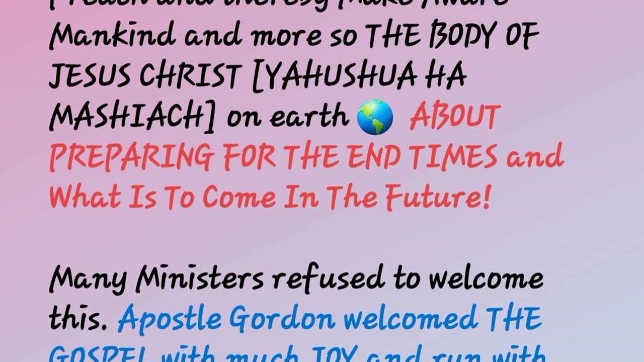 PROPHETIC DREAM ON THE MINISTERS PREPARING YAH'S [GOD'] People For The END TIMES ( Feb 2024)