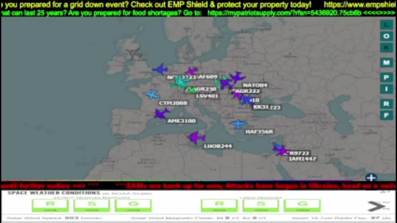 News Alerts, Space Weather, Earthquakes, Weather, OSINT, ADSB exchange, and more....