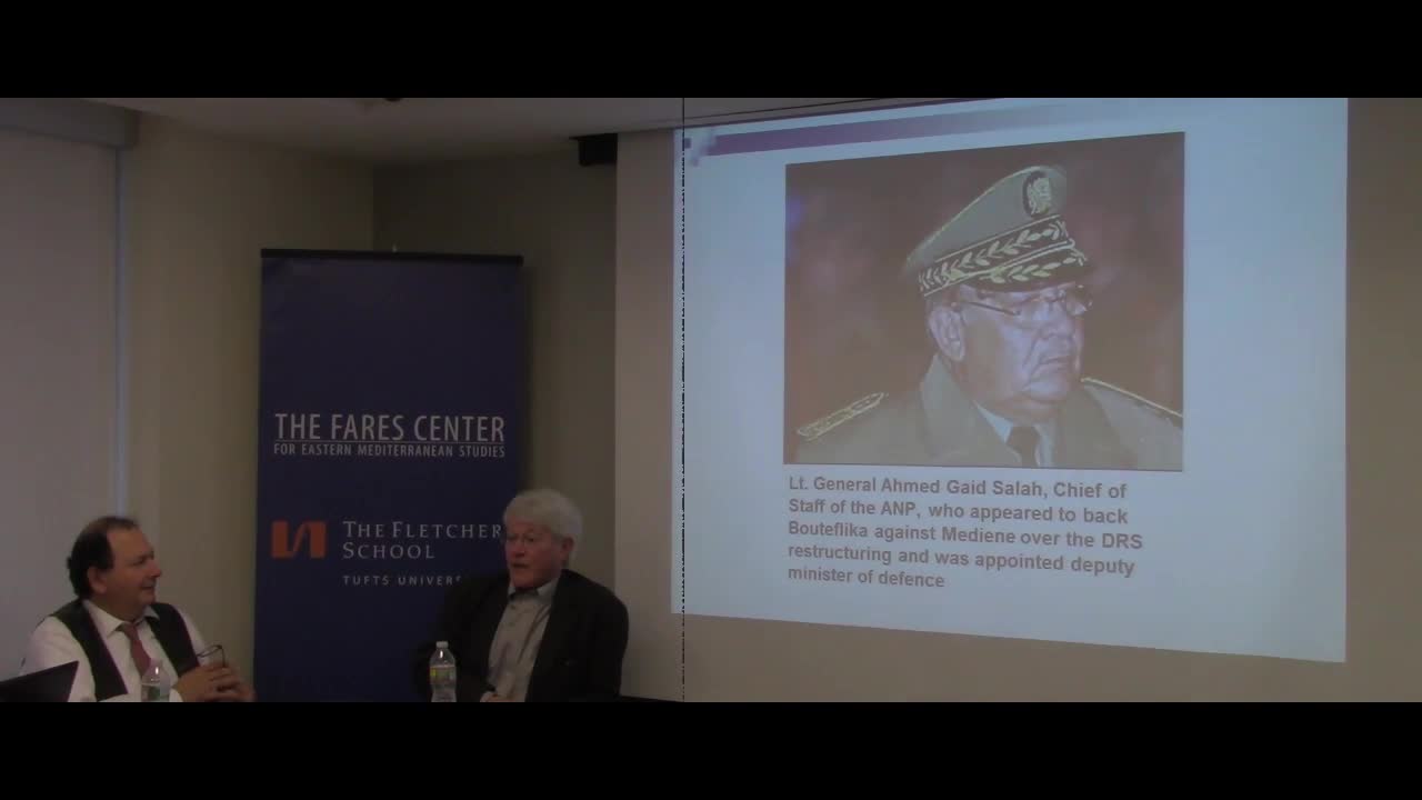 Dr. Hugh Roberts Speaks on the "Breakup for Algerian Intelligence Services"