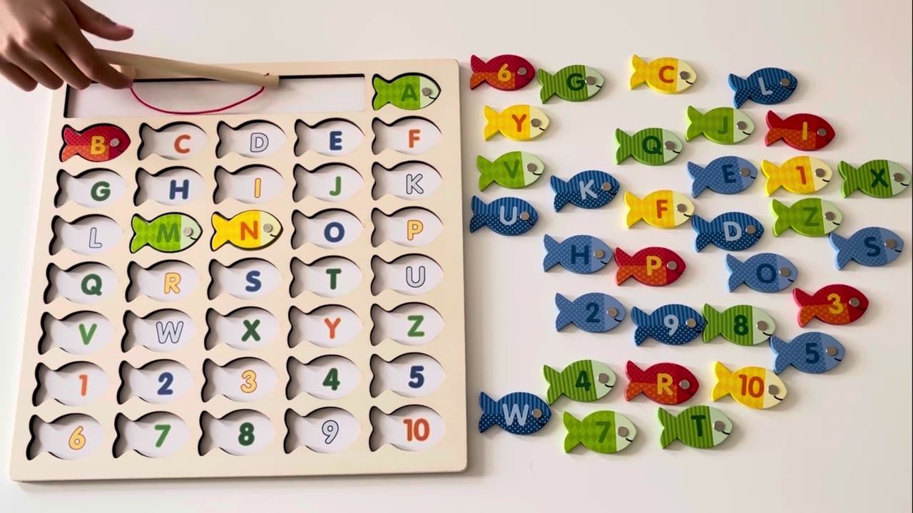 FISHING for LETTERS!! (Learning the Alphabet) _ A is for Apple , B is for Ball , C is for …Cat _