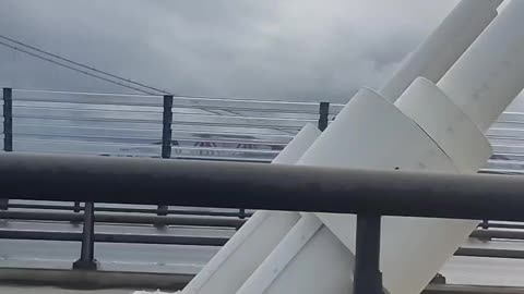 Road trip across the river Forth Scotland