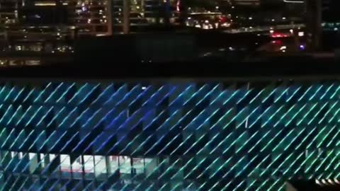 Dubai night view | water fountain in Dubai