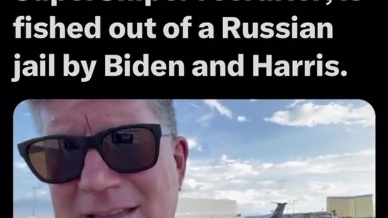 Paul Whelan Supersniper Recruiter hugs Biden getting off the plane from Russia.