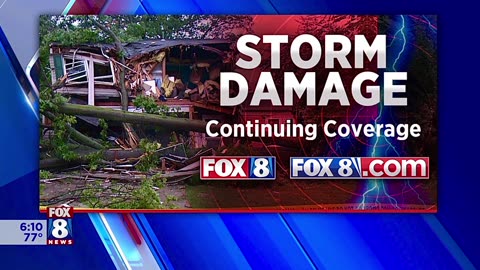 Storm Damage FOX 8 News at 6 PM August 7, 2024