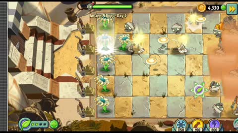 Plants vs Zombies 2 Ancient Egypt Day 3