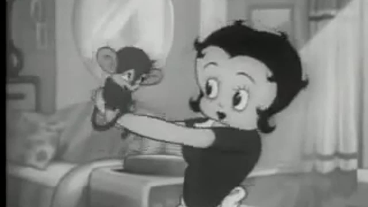 Late Nite, Black 'n White | Betty Boop | My Friend the Monkey | RetroVision TeleVision