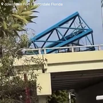 Ft. Lauderdale Construction Crane Accident As Portions Fall On Bridge; One Fatality Confirmed