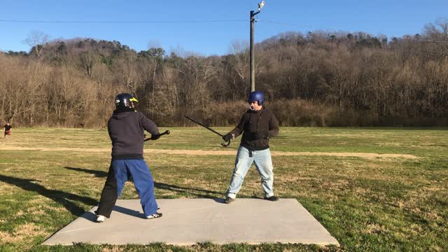 Cane/ shillelagh fighting