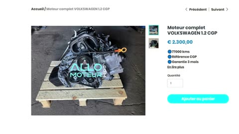 ALLOMOTEUR.COM - Moteur complet VOLKSWAGEN 1.2 CGP