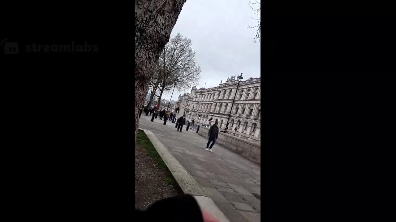 In front of No10 Downing Street, protesting against the Covid insanity...