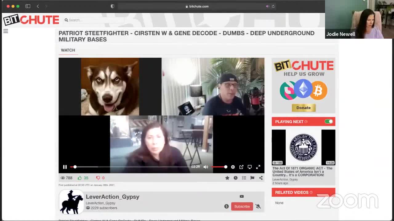 Scott, Cirsten, Gene Decode - DUMBS, earthquakes, project resolution, missing children 1/30/21