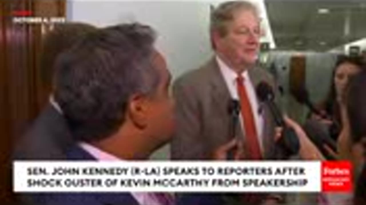 'It's Messy': John Kennedy Reacts To Kevin McCarthy Being Ousted From Speaker Position