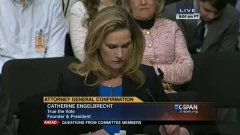 Catherine Engelbrecht Testifies in the Loretta Lynch Confirmation Hearing