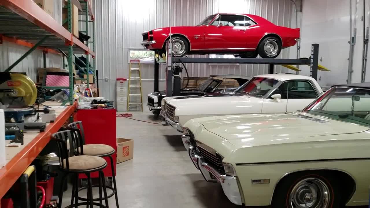 Pole Barn part 50: Cars in shed for the winter