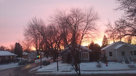 Evening Winter Window Lookout