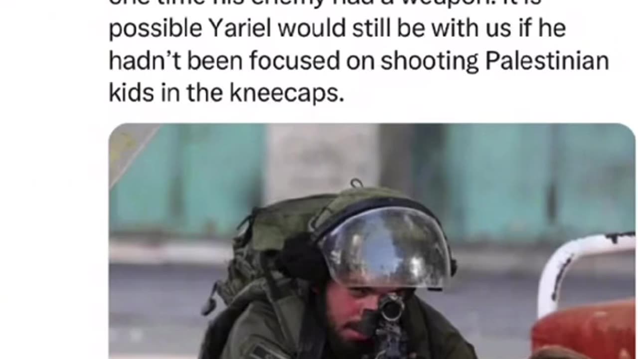 ISRAEL`S BEST SNIPER BARIB YARIEL KILLED BY HAMAS SNIPER