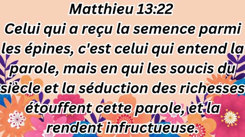 "Les paraboles du Royaume : Enseignements de Jésus" Matthieu 13:1-58.#short #youtubeshorts #ytshorts