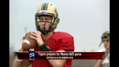 November 10, 2011 - DePauw Gets Ready for the Monon Bell Game Versus Wabash