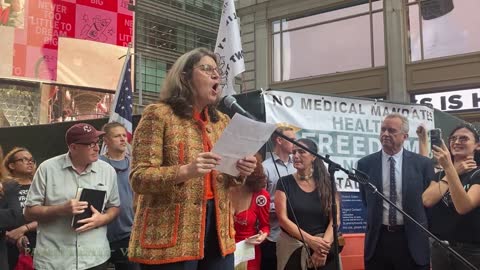 Rally For Freedom - Times Sq - Mary Holland