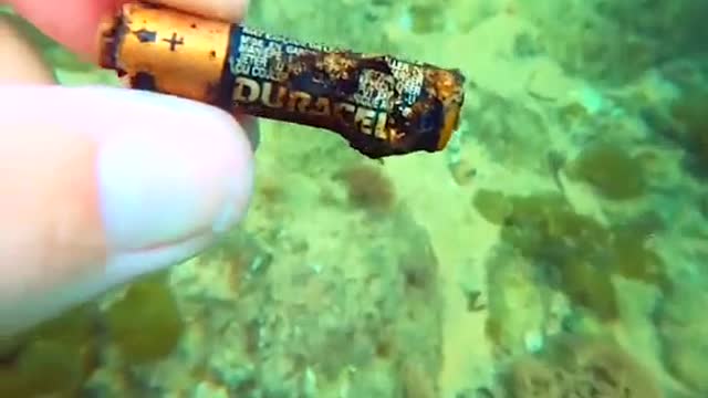 Clean up the underwater garbage and protect the marine natural environment.#10