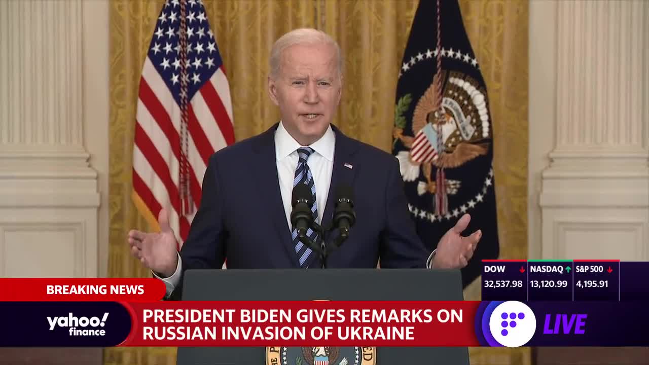 Biden: 'For Weeks, We Have Been Warning This Would Happen, And Now It's Unfolding Largely As We Predicted.'