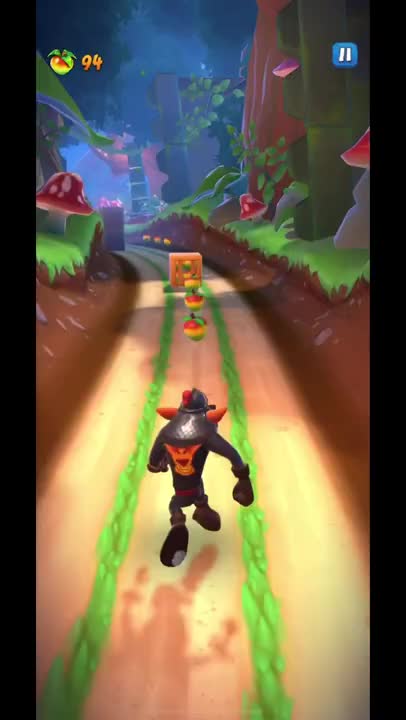 Ghost Knight Crash Bandicoot Skin Gameplay - Crash Bandicoot: On The Run! (S2 Leaderboard Reward)