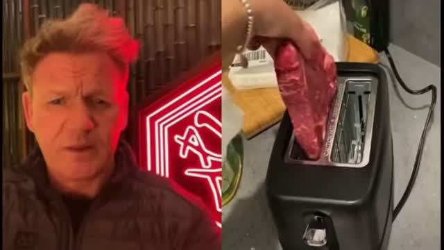 Gordon Ramsey dueting a cooking video