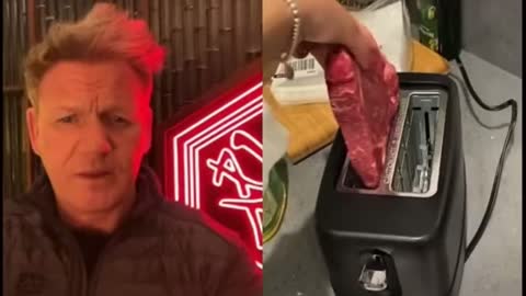 Gordon Ramsey dueting a cooking video