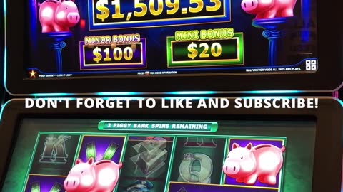 MINOR OINK WIN!!! #slots #casino #slotmachine #slotwin #jackpot #bonusfeature #casinogame #gambling