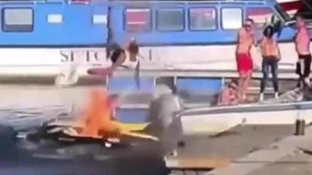Explosive jet sky