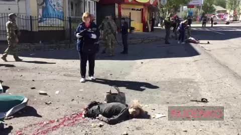 Donetzk, russia, Donbass 13 civilians killed by ukraine with NATO weapons