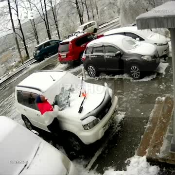 In Vladivostok, the now former car owner is celebrating his second birthday.