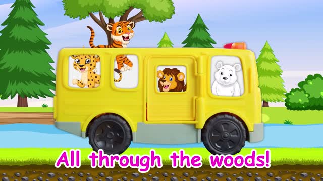 Wheels on the Bus Song Nursery Rhymes & Kids Funny Songs Maya and Mary