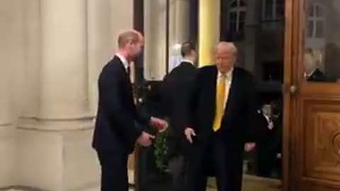 Trump Meets Prince William I wonder if the future King asked Trump not to reveal...