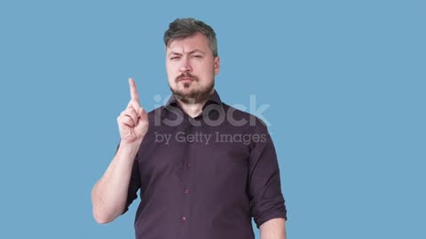 No gesture bad idea man warning nope sign
