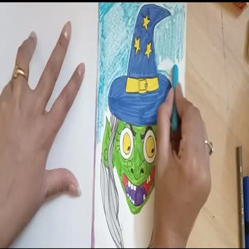 How To Draw A Witch Face | How to Draw Witch Faces | How To Draw Halloween Witch Easy | Easy Drawing